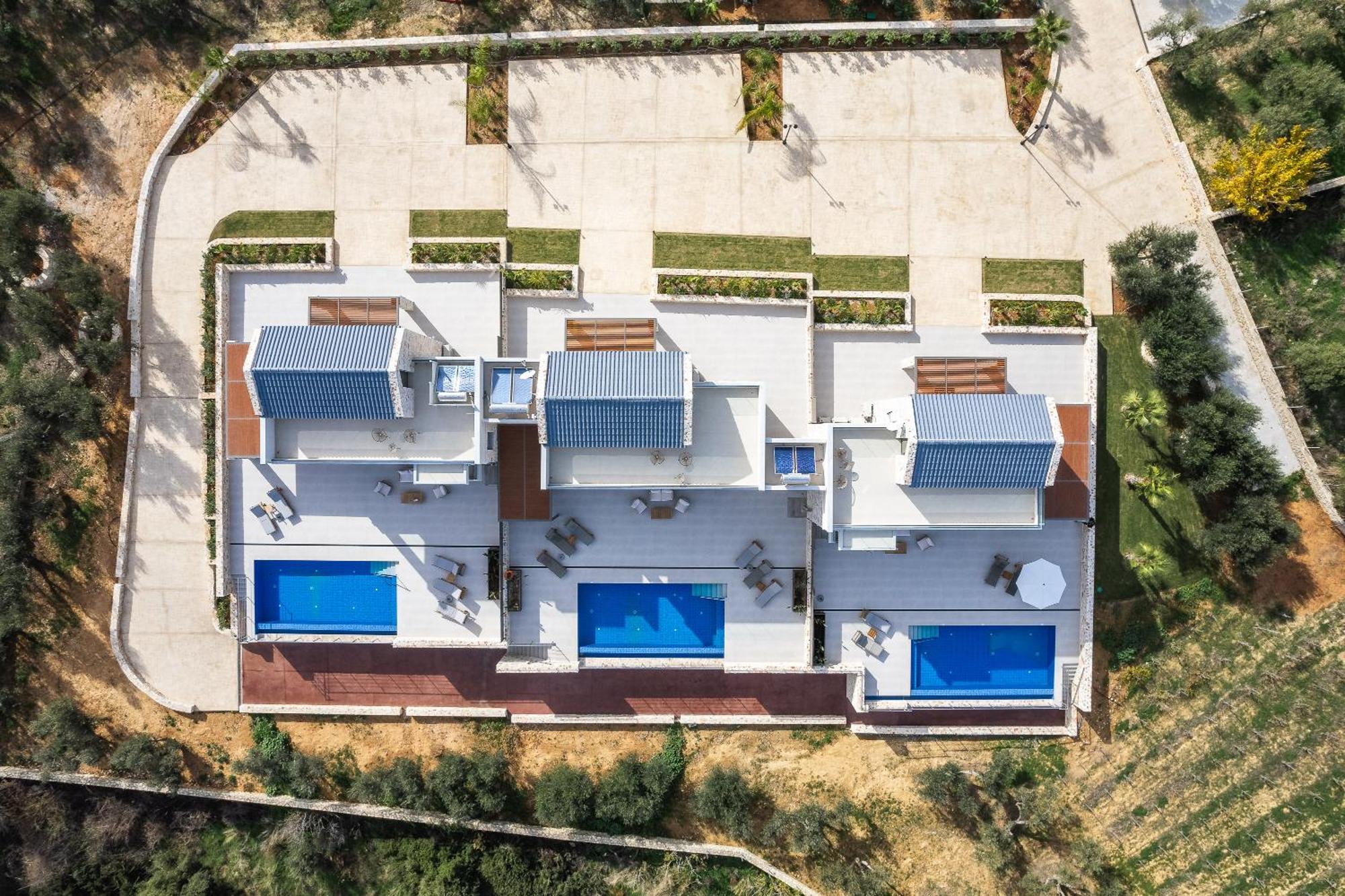 Oinolithos Luxury Villas Kalamaki  Ngoại thất bức ảnh